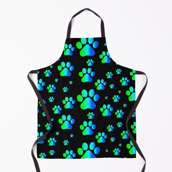 Item preview, Blue Green Ombre Pawprint Pattern designed and sold by Deborah Camp.
