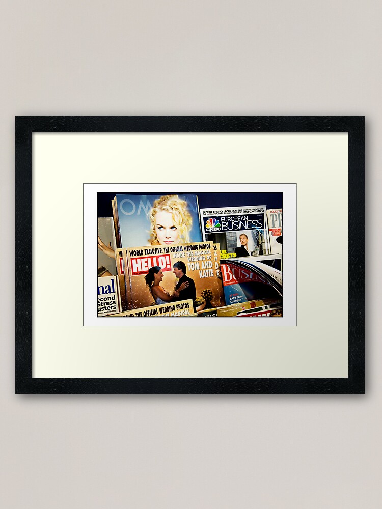 Alternate view of Tom Katie and look! Nicole too! Framed Art Print