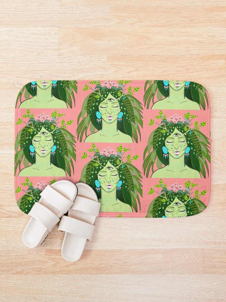 Thumbnail 1 of 6, Bath Mat, Third eye designed and sold by Cap696.