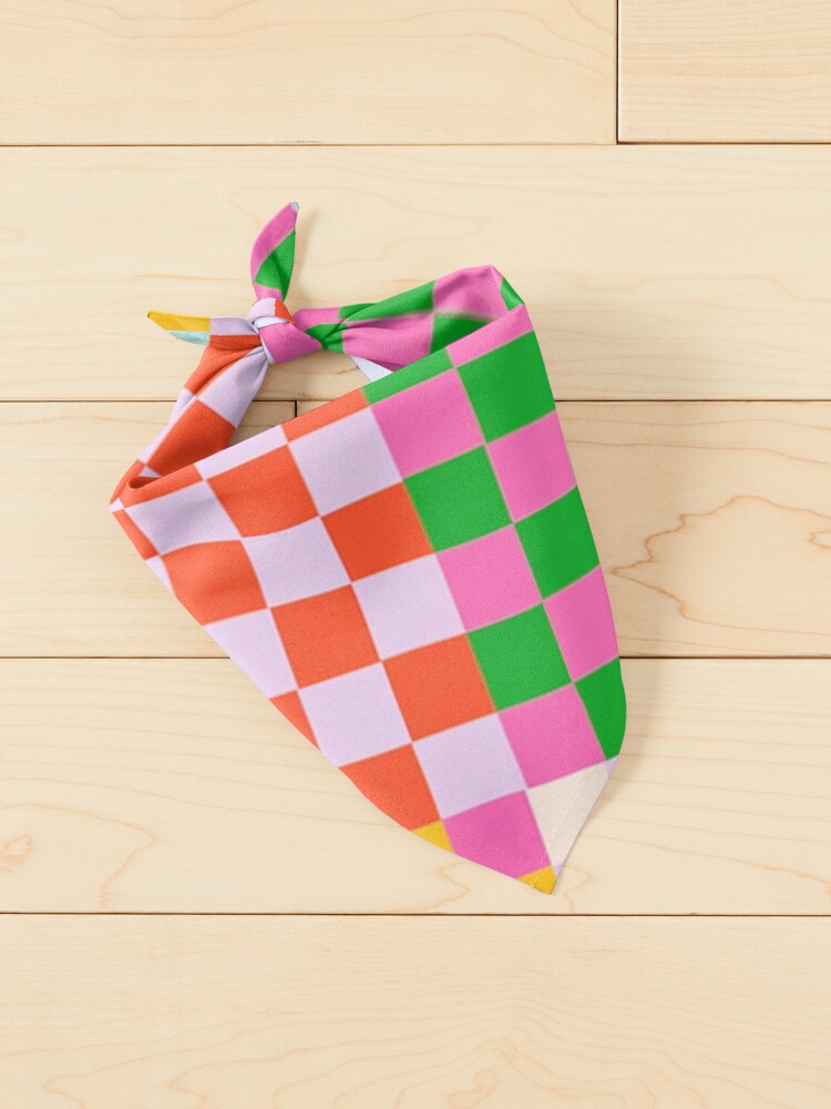 Alternate view of Happy patchwork Pet Bandana