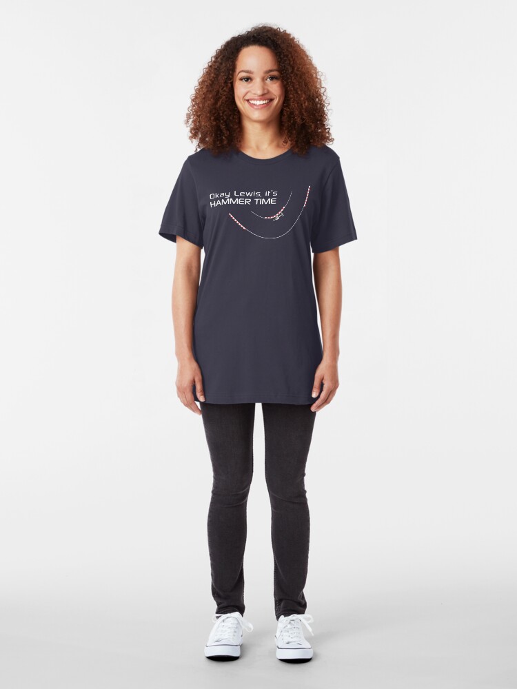 Alternate view of Okay Lewis, it's hammer time - Version 2 Slim Fit T-Shirt