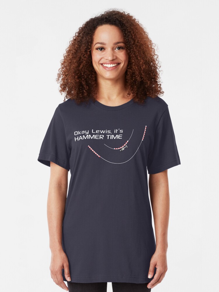 Alternate view of Okay Lewis, it's hammer time - Version 2 Slim Fit T-Shirt