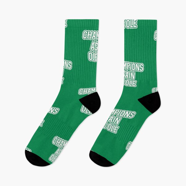 Item preview, CHAMPIONS AGAIN OLE OLE, Glasgow Celtic Football Club White And Green  Layered Text Design designed and sold by MacPean.