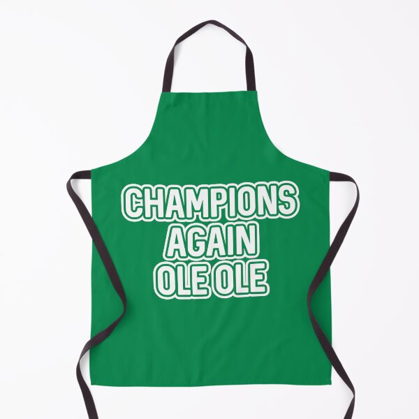 Item preview, CHAMPIONS AGAIN OLE OLE, Glasgow Celtic Football Club White And Green  Layered Text Design designed and sold by MacPean.