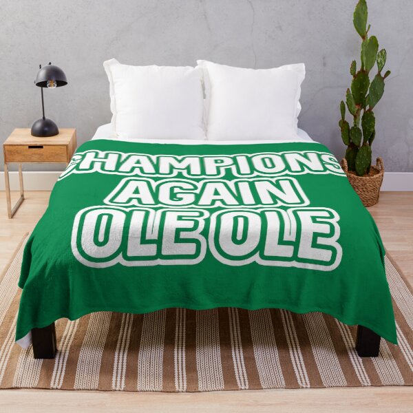 Item preview, CHAMPIONS AGAIN OLE OLE, Glasgow Celtic Football Club White And Green  Layered Text Design designed and sold by MacPean.