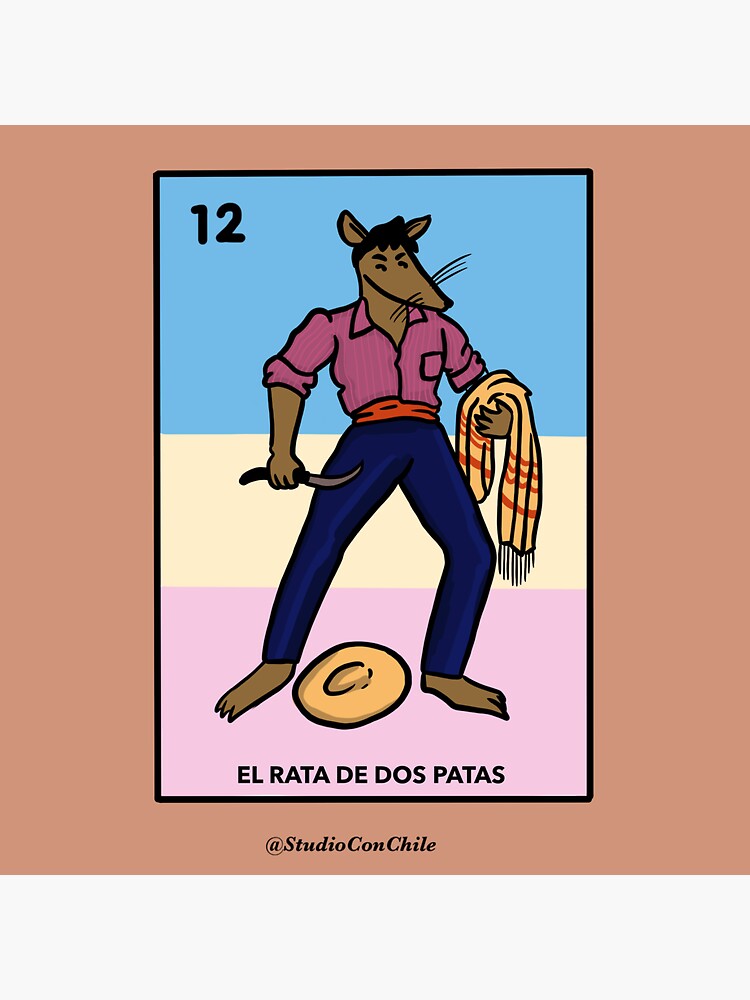 "Rata De Dos Patas El Valiente" Sticker for Sale by StudioConChile