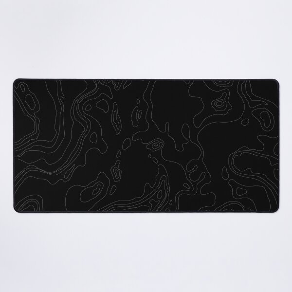 Tapis De Souris Topographique Abstrait Vagues Grand Tapis De