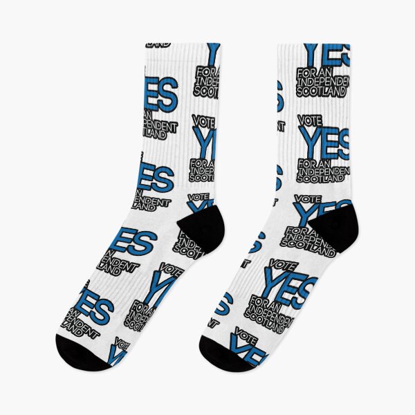 Item preview, VOTE YES FOR AN INDEPENDENT SCOTLAND, Scottish Independence Saltire Flag Coloured Text Slogan designed and sold by MacPean.