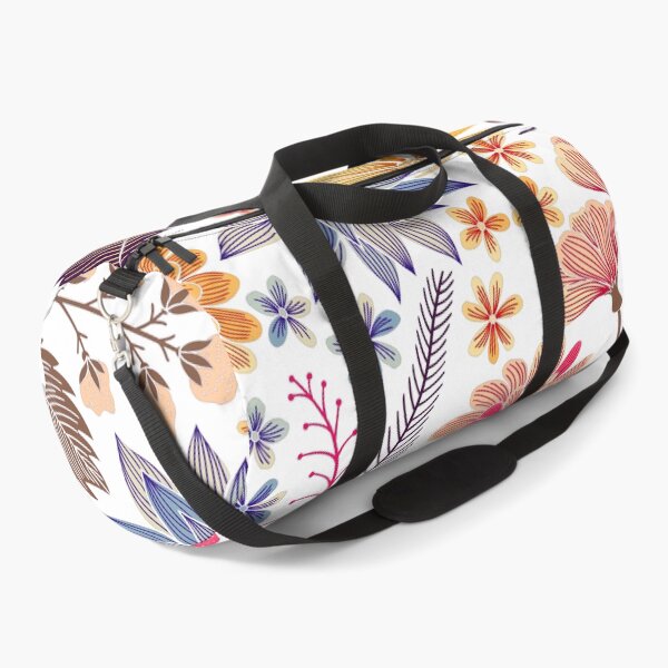 Item preview, Colorful retro flowers pattern designed and sold by GoDesign1.