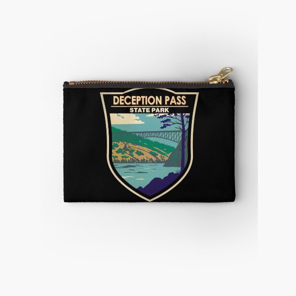 Item preview, Deception Pass State Park Bridge Washington Badge designed and sold by KrisSidDesigns.
