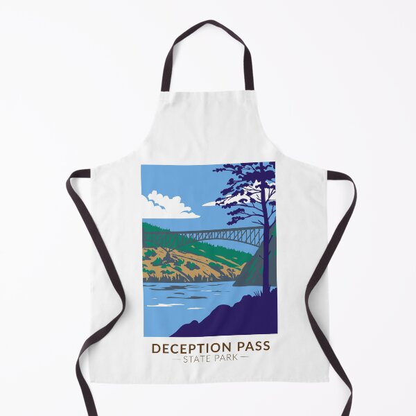 Item preview, Deception Pass State Park Bridge Washington Vintage designed and sold by KrisSidDesigns.