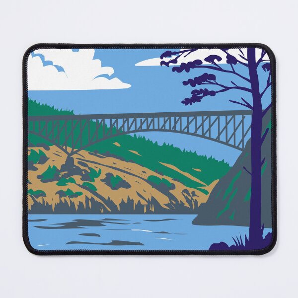 Item preview, Deception Pass State Park Bridge Washington Vintage designed and sold by KrisSidDesigns.