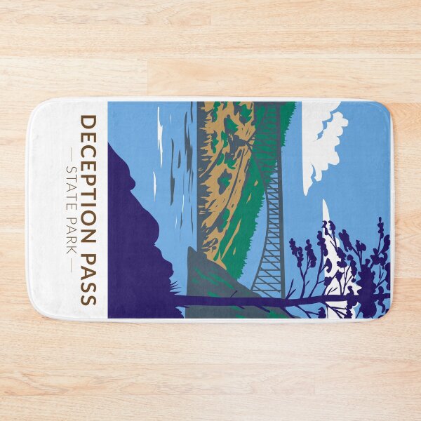 Item preview, Deception Pass State Park Bridge Washington Vintage designed and sold by KrisSidDesigns.