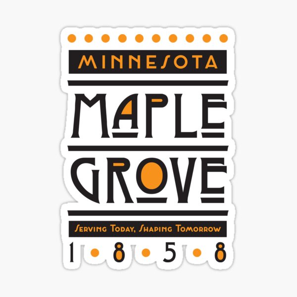 Item preview, Maple Grove, Minnesota, USA. Lettering designed and sold by Dmitry Sytnikov.