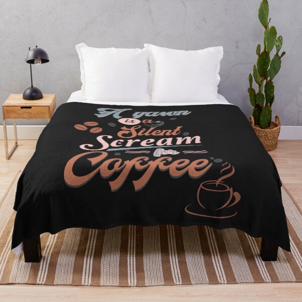 Item preview, A Yawn is a Silent Scream for Coffee designed and sold by HappyLifeCreate.