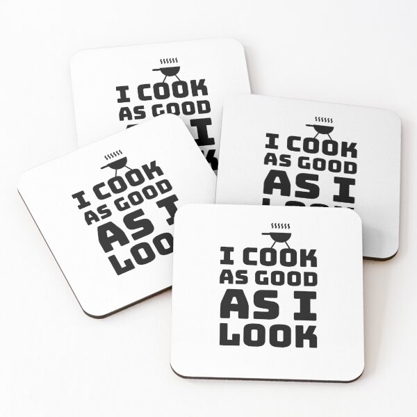 Item preview, COOL APRONS - APRON - FUNNY APRON - I COOK AS GOOD AS I LOOK - COOKING - CHEF  designed and sold by Tropical Blood.