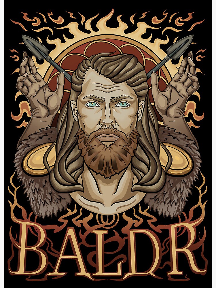 Norse God Baldr Watercolor Clipart Png Graphic by Esch Creative · Creative  Fabrica