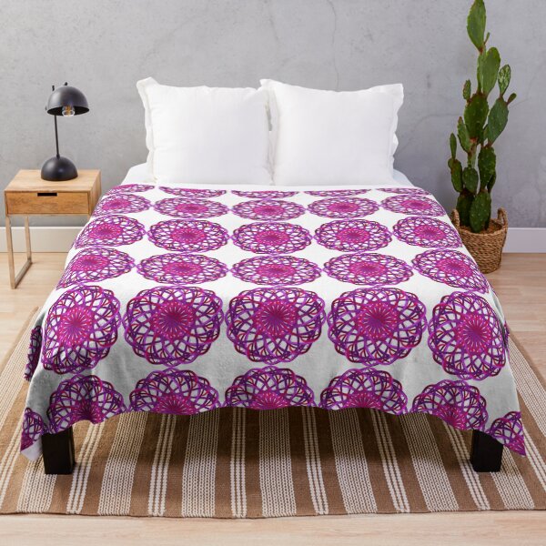 Item preview, Pink and purple mandala, abstract art designed and sold by Meo Design.