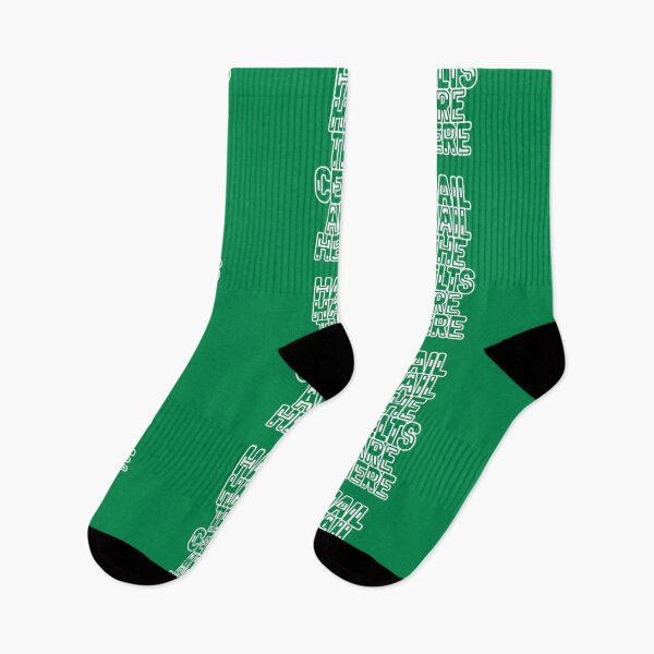 Item preview, Hail Hail The Celts Are Here, Glasgow Celtic Football Club Green and White Striped Text Design designed and sold by MacPean.