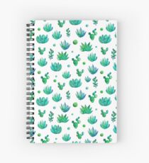 Watercolor Succulents Spiral Notebook