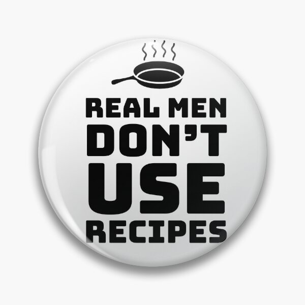 Item preview, REAL MEN DON'T USE RECIPES - RECIPE - COOK - CHEF -MEN - COOL APRONS - APRON designed and sold by Tropical Blood.