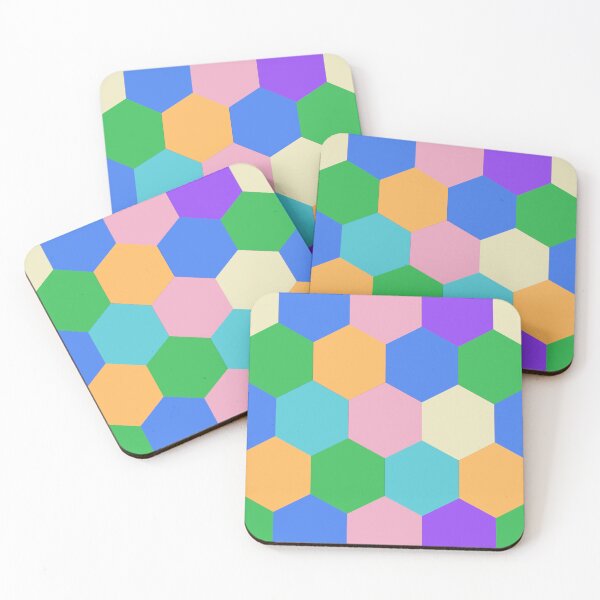 Item preview, Retro Vintage hexagon pattern  designed and sold by BronikowskiART.