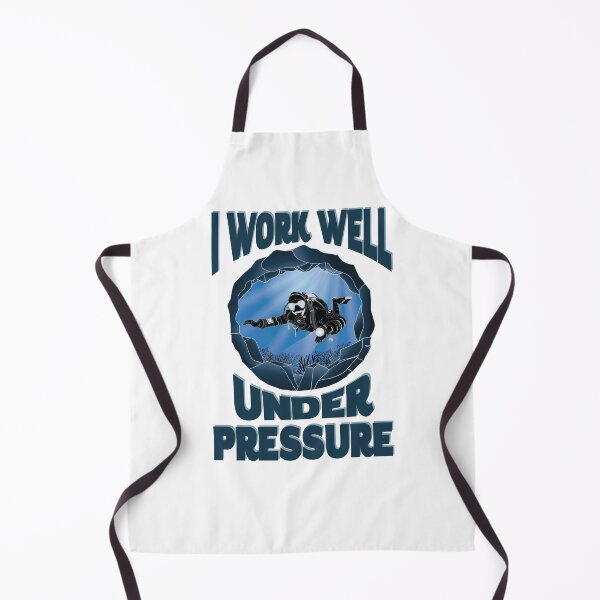 Item preview, I Work Well Under Pressure - Underwater Cave Scuba Diver designed and sold by TheInkElephant.