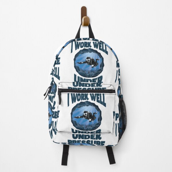 Item preview, I Work Well Under Pressure - Underwater Cave Scuba Diver designed and sold by TheInkElephant.