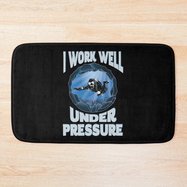 Item preview, I Work Well Under Pressure - Underwater Cave Scuba Diver designed and sold by TheInkElephant.