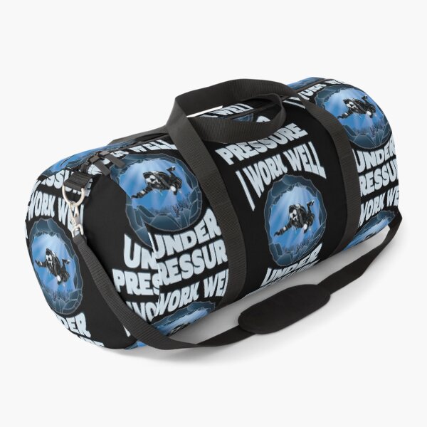 Item preview, I Work Well Under Pressure - Underwater Cave Scuba Diver designed and sold by TheInkElephant.