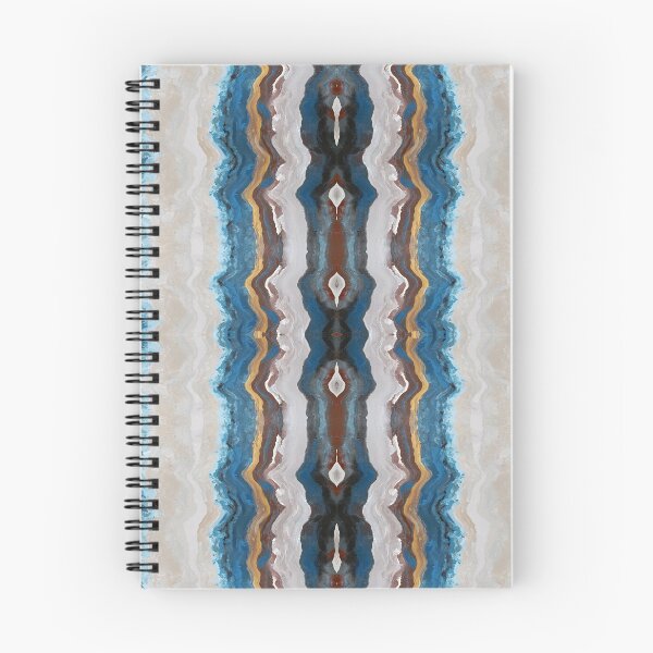 Item preview, Gold Blue Linen Wave Pattern designed and sold by Ruth Palmer.