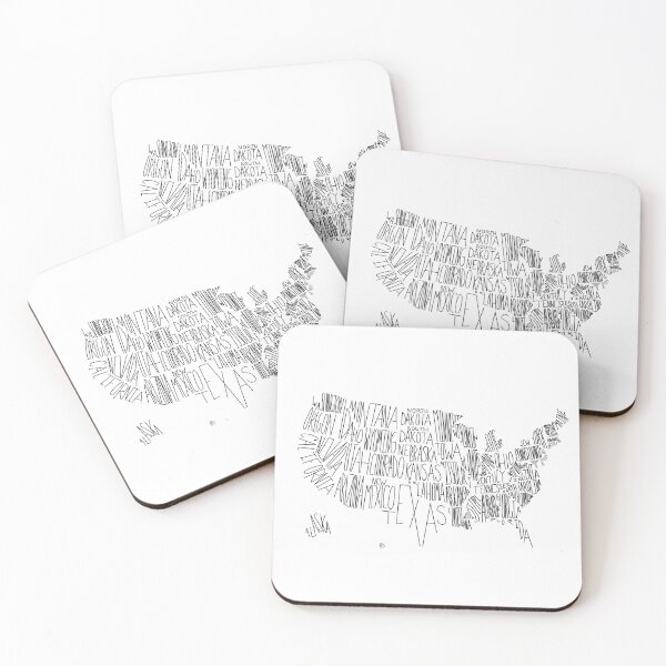 Item preview, US outline- Name of states designed and sold by KTdoodle.
