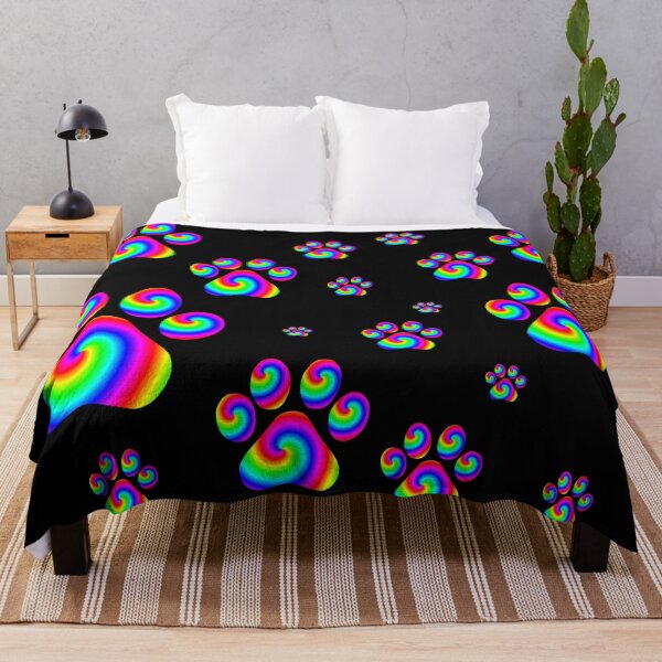 Item preview, Rainbow Swirly Pawprint Pattern  designed and sold by Deborah Camp.