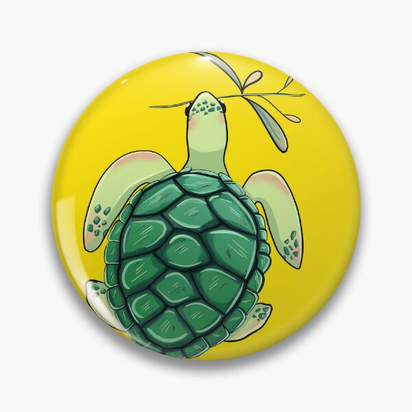 Item preview, Cute Green sea turtle with simple flower  designed and sold by Hallaaa.