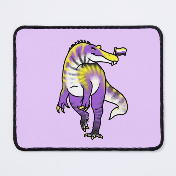 Item preview, NON-BINARYonyx Prideosaur - Pride Month Non-Binary Flag Dinosaur designed and sold by saradrawspaleo.