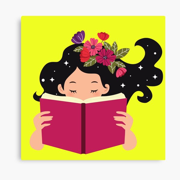 Flowers Growing From Book Sticker for Sale by designsbydiana7