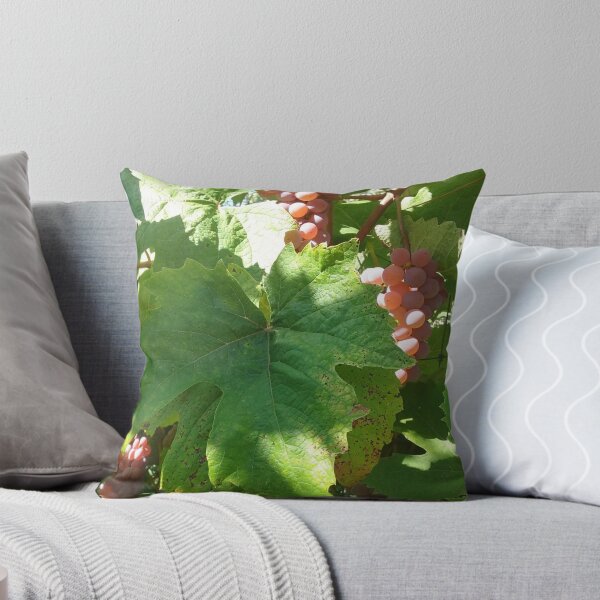 Item preview, Wine grapes and green leaves designed and sold by Sophia-Adams.