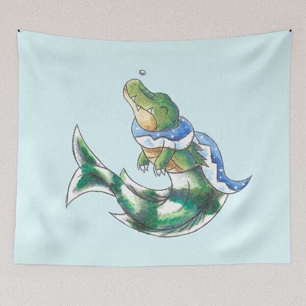 Item preview, Crocodile Ice Fish designed and sold by KOKeefeArt.