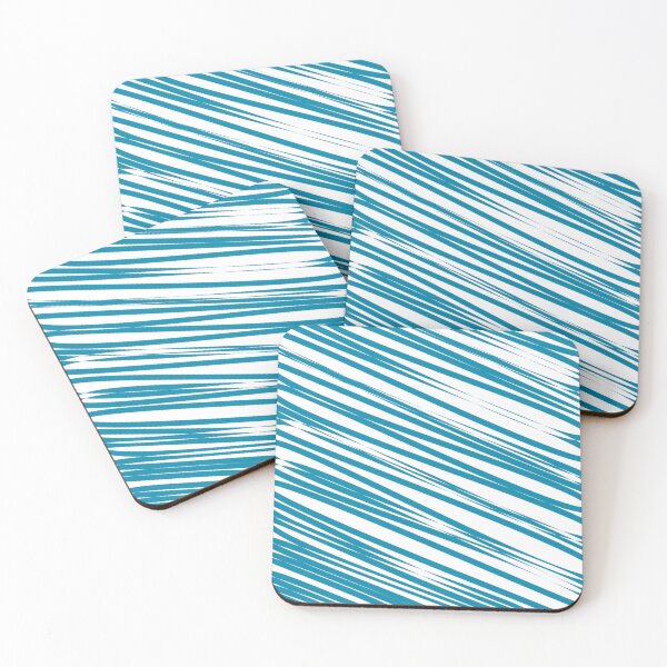 Item preview, Turquoise stripes background designed and sold by flamendes.
