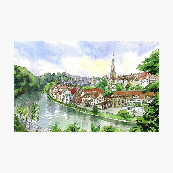 Item preview, Bern cityscape. Switzerland designed and sold by Colibri77.