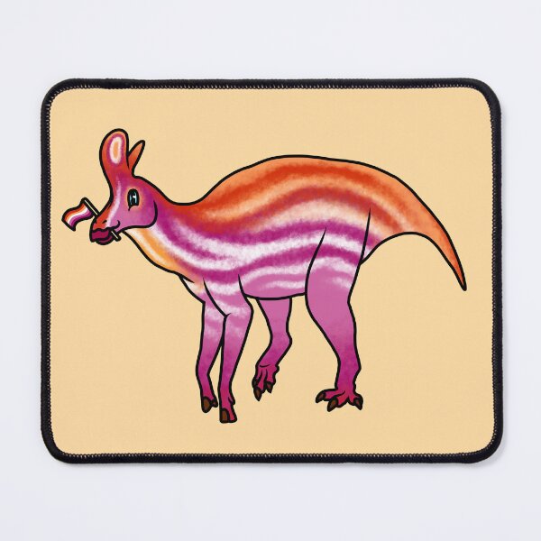 Item preview, LESBIosaurus Prideosaur - Pride Month Gender Fluid Flag Dinosaur designed and sold by saradrawspaleo.