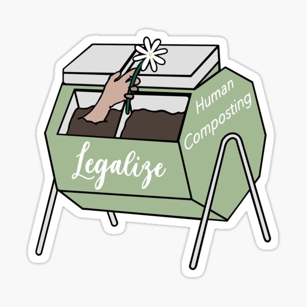 Menschliche Kompostierung Sticker
