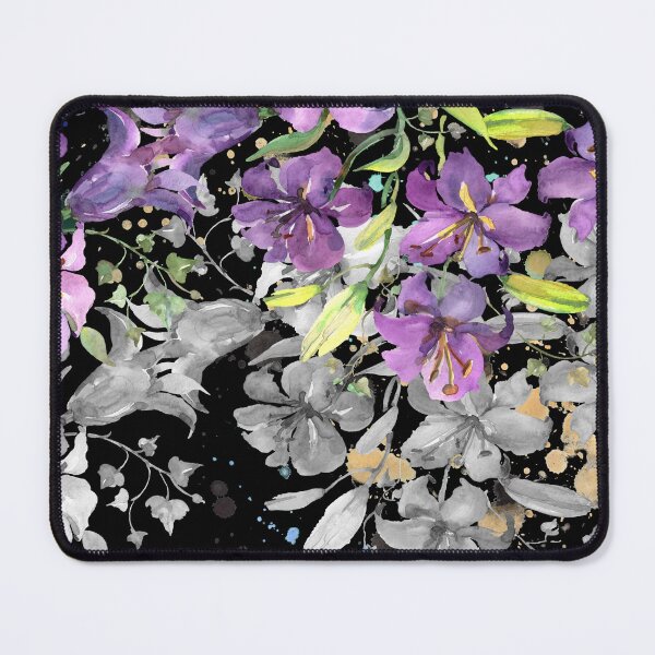 Item preview,  Watercolor Purple Floral Splash Pattern designed and sold by HappyLifeCreate.