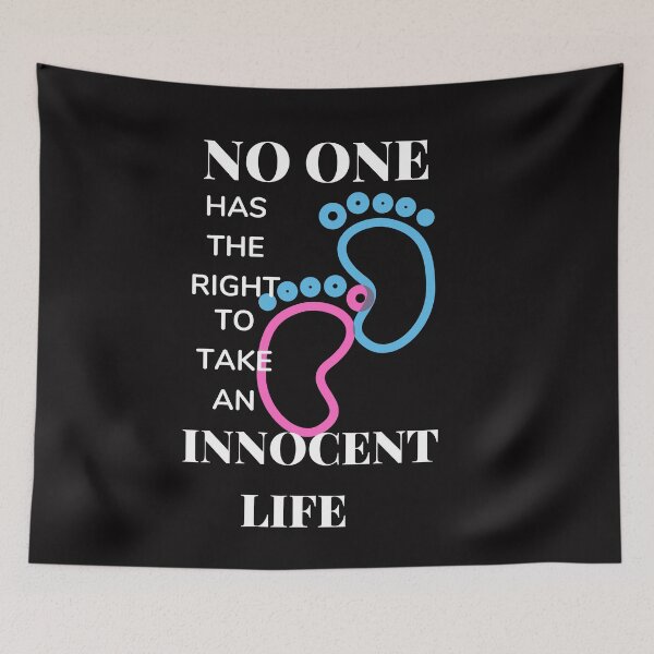 Item preview, No One Has The Right Pro Life T-shirt designed and sold by ChristCentered.