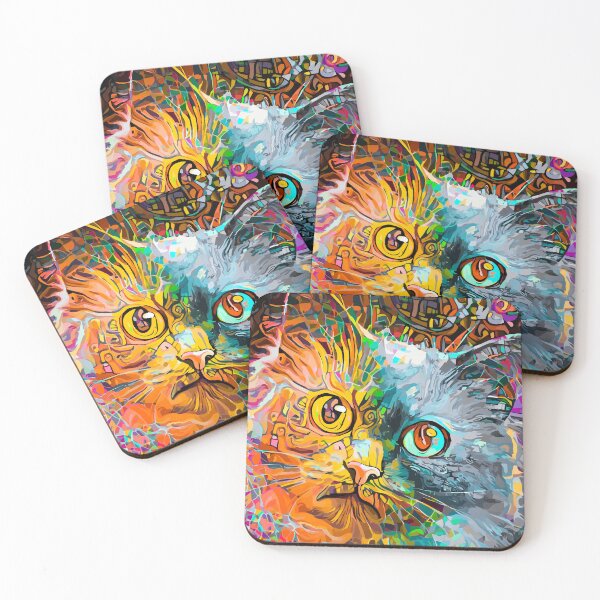 Item preview, Colorful Abstract Cat designed and sold by Divine Ease.