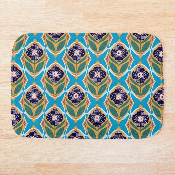 Item preview,  Vintage floral tile pattern  designed and sold by Papergrape.