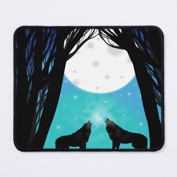 Item preview, Wolf howling at the moon designed and sold by Eikia.