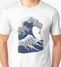 The Great Wave of Cat Unisex T-Shirt
