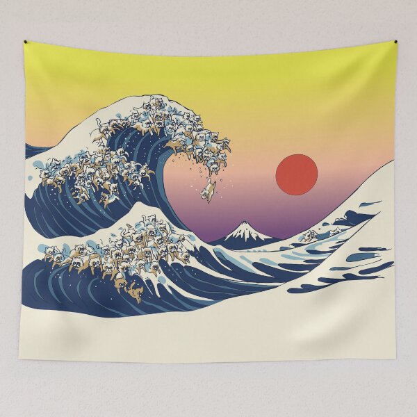 Item preview, The Great Wave of Cat designed and sold by Huebucket.