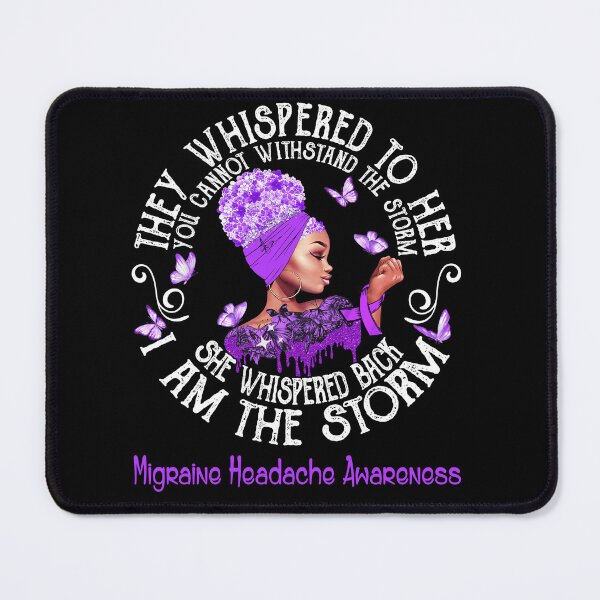 Item preview, Black Girl Fighter Strong I Am The Storm Migraine Headache Awareness designed and sold by Mnrshirley.
